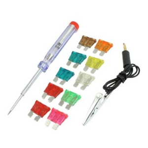10 Piece Auto Plug In Fuse With Tester NO: 65384