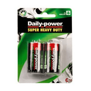 C Type Battery Heavy Duty R14P/1.5V Daily Power - Clearance Sale