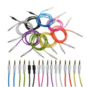 AUX Cable 3.5mm Jack Male to Male Multi Colour 1.5m