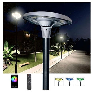 40w Solar Garden Light RGBW With Mounting Pole - Chronus