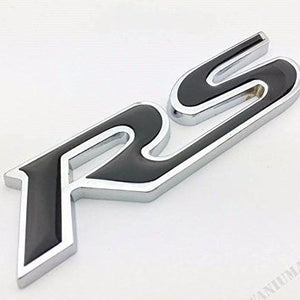 Plastic RS Badge Logo (Black/Silver)