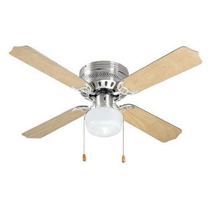 Ceiling Fan 4 Blade Wood Colour – 42″ (106cm) FCF010 Satin Bright Star