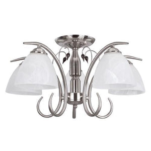 Satin Chrome Chandelier 5xE27 Bulb Holders CH179/5 Bright Star
