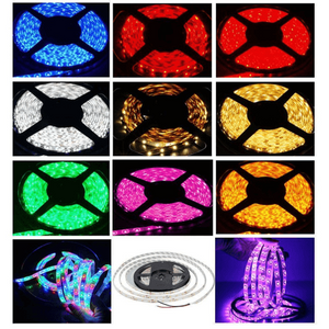 12v 8mm 3528 60 Led Strip Light Ip65 5m Roll With Female Dc 6000k Bing Light