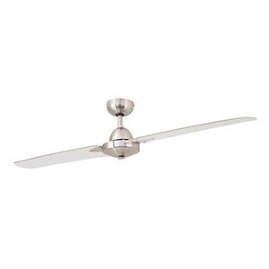 2 Blade Ceiling Fan Satin Chrome F39SC