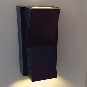 Outdoor LED Up and Down Wall Light Black DRWL014 4000K