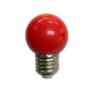 E27 2w Red Golf Ball Bulb