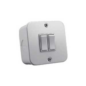 2 Lever Industrial Switch White A-M102 Ausma