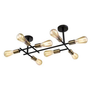 Ceiling Light Brass and Satin CF058/8 Bright Star