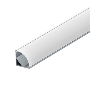 16mm Aluminium Surface Channel Extrusion 45 Degree 1m