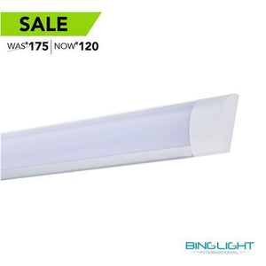 4ft 48w Led Batten Light Frosted 6000k Bing Light - Clearance Sale