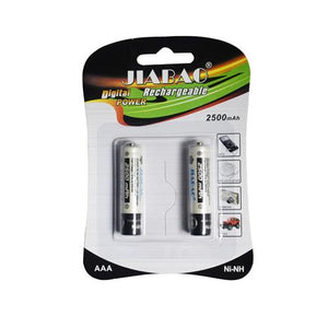 Rechargeable AAA Batteries Twinpack NI-MH 2500mAh Jiabao