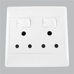 4x4 Double Wall Plug White EPL321
