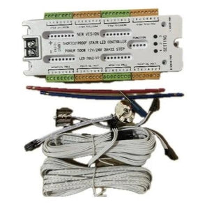 PIR Motion Sensor Stair Controller DC 12V 24V 500W V2-STEP-1002 32-Channels Staircase Controller