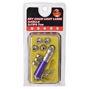 Key Chain Laser Light With 5 Tips 89-501Melbro