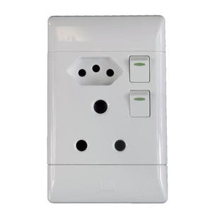 4x2 Wall Plug 3 Pin With 2 Pin D02-2 Redisson