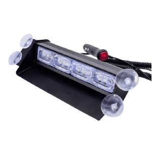 12v 12w 3 Led x 4 Dash Mount White Bing Light