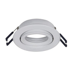 Bevelled Edge Downlight Holder Matt White - DL091