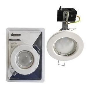 50w Complete Downlight bulb Blister Pack White DL309 Bright Star