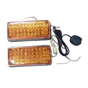 12v 44 Led Amber Rectangular Trailer Tail Light Led-18b Federal Signal
