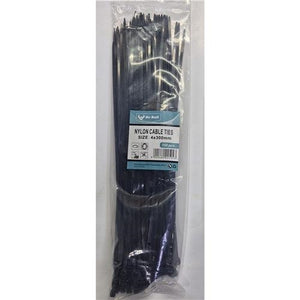 Cable Ties 4 x 300mm Black 100 Pack