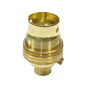 B22 10mm Lampholder Brass