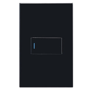 1 Lever 2 Way Modern Wall Switch Black - RES89
