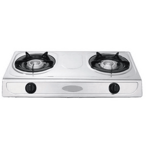 2 Plate Gas Stove Stainless Steel Red-hart