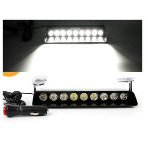 12v 9 Led Dash Mount Flashing White Bing Light YHH-F1