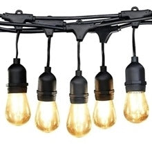 10m 220V Decor String Light with Bulbs Joinable 3000K