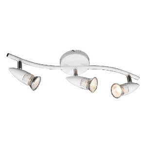 Gu10 50w x 3 Spotlight Fitting White S150/3 Bright Star