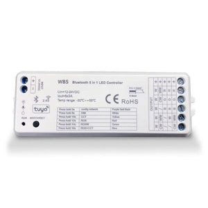 5 Channel RGBW Wifi and Bluetooth controller WB5