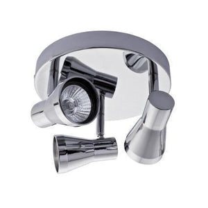 Gu10 x 3 Ceiling Fitting Chrome S065/3 bright Star