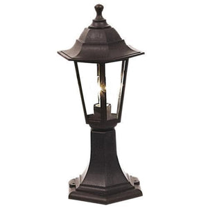 Outdoor Pillar Lantern Black L322 Bright Star