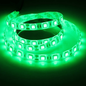 12v 10mm 5050 60 LED Nova 68 Strip Light IP68 5m Roll Green Bing Light