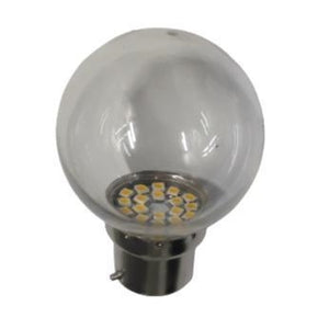 B22 5w 18 Led Smd Golf Ball Bulb 3000k Clear Bing Light
