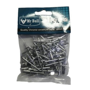 4x15mm Rivets 50 piece pack Mr Bull