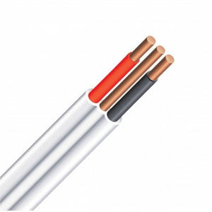 1.5mm Twin Flat Cable With Earth 1m Fuyou - Budget