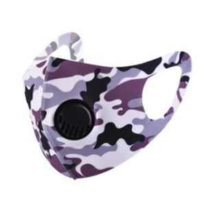 Adults Face Mask 1 Valve Scuba Camo