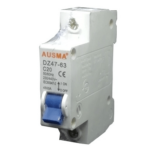 20A Circuit Breaker 1 Pole Din Rail Ausma