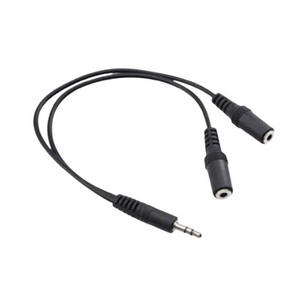 Aux Male to 2 X Female Splitter