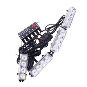 12v 4 Led x 4 Grill Mount Amber Led-4dh Federal Signal