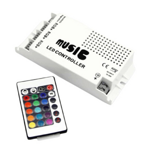 12v Led Rgb Ir Music Controller With Remote