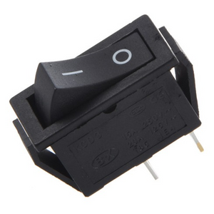 250v 16a Rocker Switch Black 2 Pin