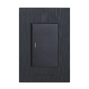 4x2 1 Lever Light Switch Black S6-101/1