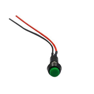 12v push button with cable green CTC-370