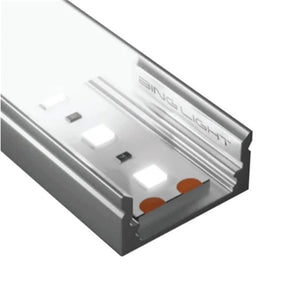 2M Surface Mounted Aluminium Channel for LED Strip Lights 17x7mm Bing Light 509