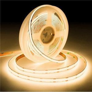 12v 8mm COB LED Strip Light Amber 5m