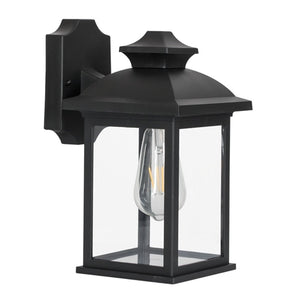 4 Panel Glass Wall Lamp - L570 Black