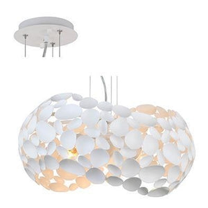 Pendant Metal 470mm White RP244